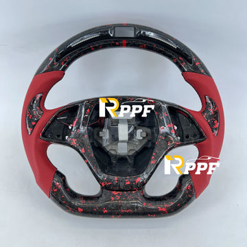 BoostLabs Forged Carbon LED – Volante Deportivo para Chevrolet Corvette C7 2014–2019