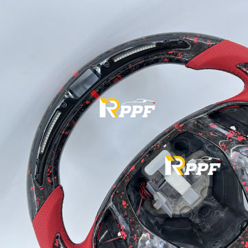 BoostLabs Forged Carbon LED – Volante Deportivo para Chevrolet Corvette C7 2014–2019