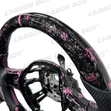 BoostLabs Pink Forged Carbon – Volante Deportivo para Honda Civic 11th Gen / CR-V / Accord