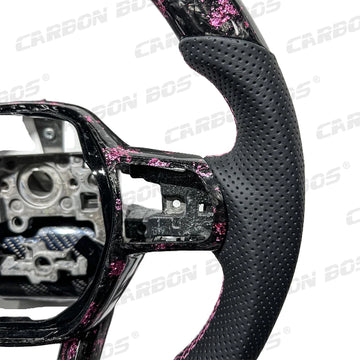 BoostLabs Pink Forged Carbon – Volante Deportivo para Honda Civic 11th Gen / CR-V / Accord