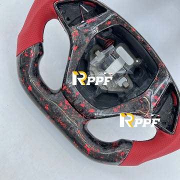 BoostLabs Forged Carbon LED – Volante Deportivo para Chevrolet Corvette C7 2014–2019