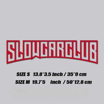 BoostLabs Slow Car Club – Pegatina JDM para Parabrisas