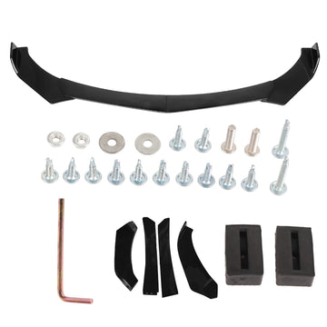 StreetLine Front Lip – Splitter Deportivo Negro Gloss