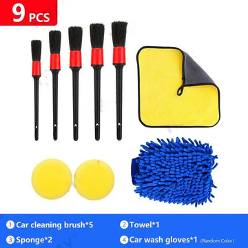DetailPro Brush Kit – Set de Brochas de Detailing 9PCS