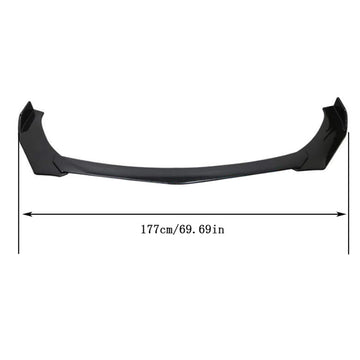 StreetLine Front Lip – Splitter Deportivo Negro Gloss