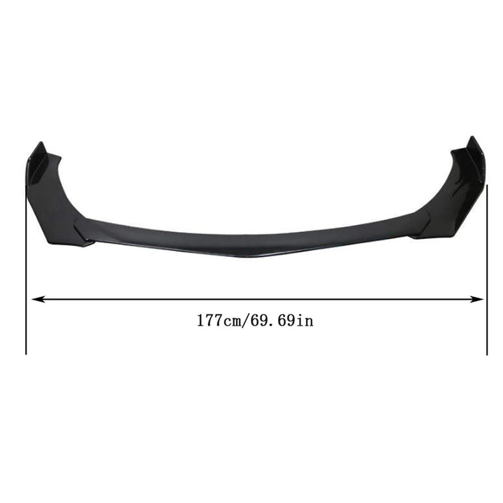 StreetLine Front Lip – Splitter Deportivo Negro Gloss
