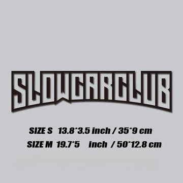 BoostLabs Slow Car Club – Pegatina JDM para Parabrisas