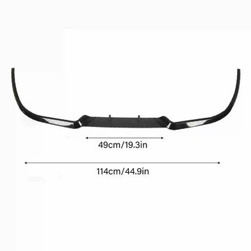 StreetEdge Front Lip – Splitter Delantero Deportivo Negro Gloss
