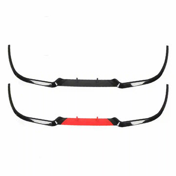 StreetEdge Front Lip – Splitter Delantero Deportivo Negro Gloss