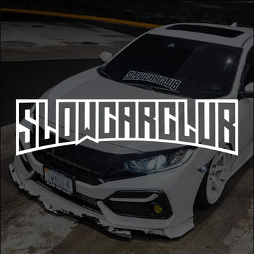 BoostLabs Slow Car Club – Pegatina JDM para Parabrisas