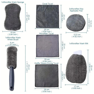 MicroFiber Pro Wash Kit – Set Completo de Lavado & Detailing
